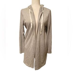 Justify Grey Hooded Cardigan Size XL
